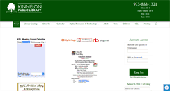 Desktop Screenshot of kinnelonlibrary.org